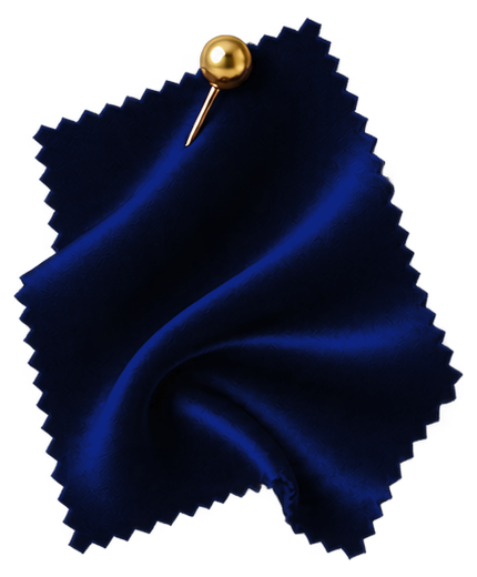 Échantillon de satin bleu nuit