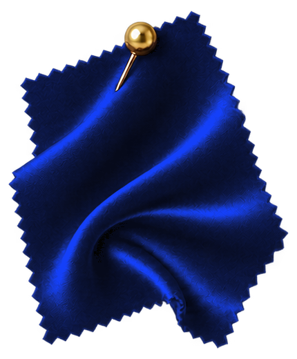 Échantillon de satin bleu royal